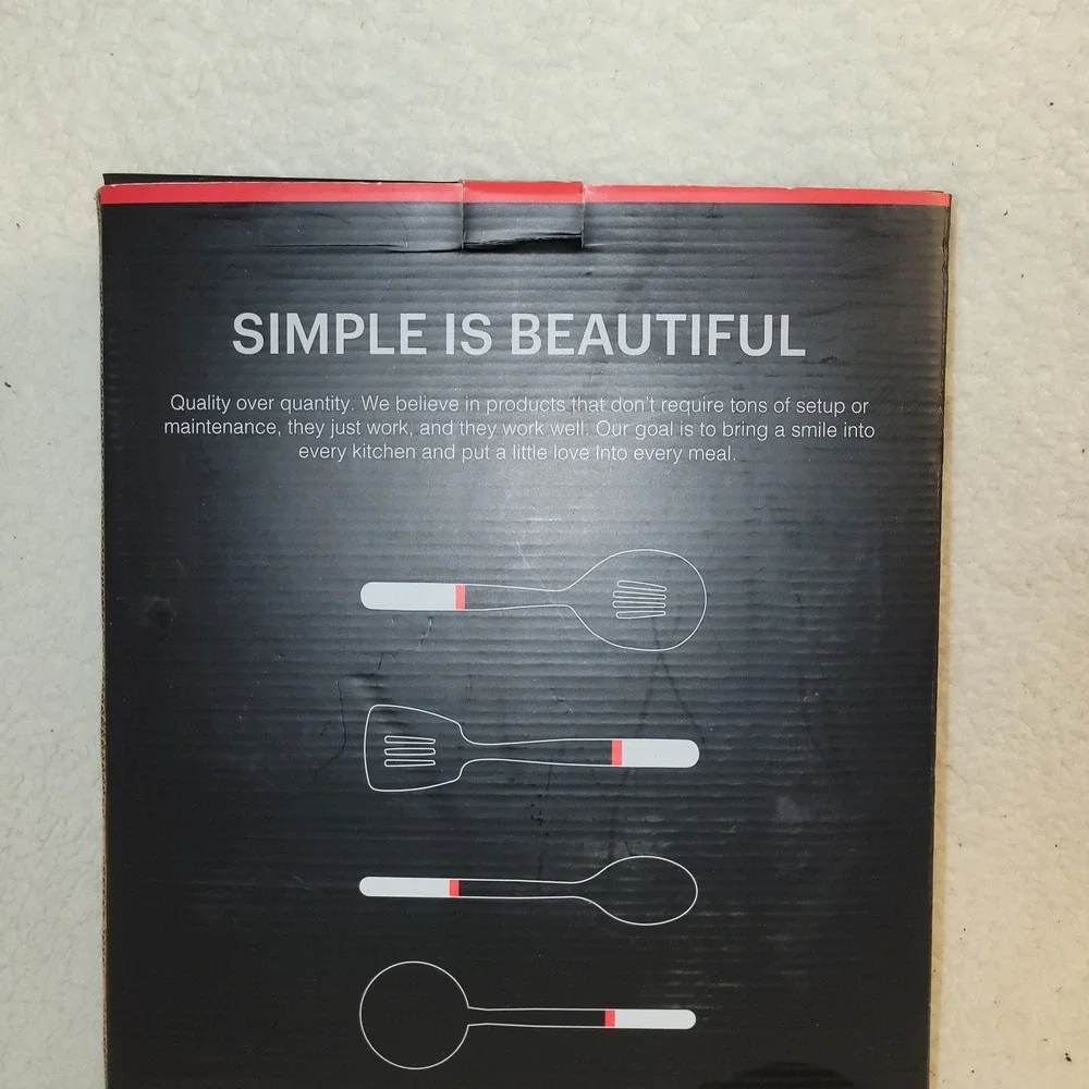 Tabella  Collection Black 4pc Kitchen Utensil Set New‎